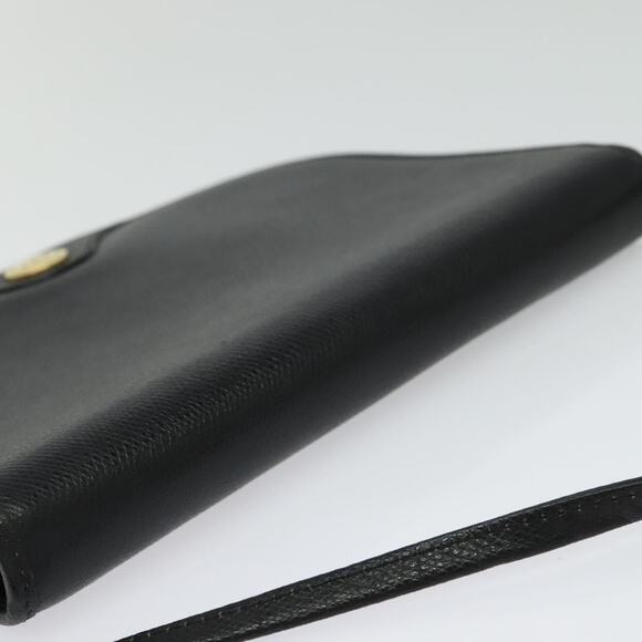 DIOR Shoulder Bag Leather Black Gold - Picture 6 of 12